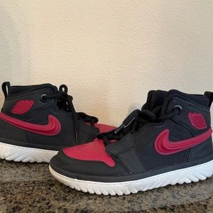 Men’s Jordan 1 High React - Black / White / Noble Red
